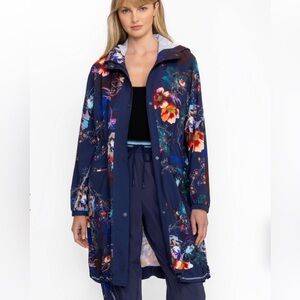 Johnny Was Active Bee Active Trench Coat in Midnight